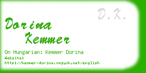 dorina kemmer business card